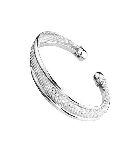 Silver Knot Bangle Bracelet