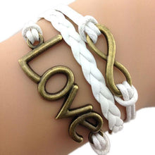 Load image into Gallery viewer, Infinity Love White Bracelet