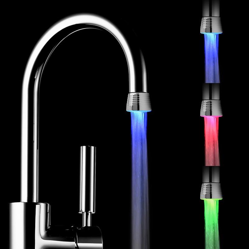 Water Tap RGB Glow LED Light Shower Faucet