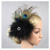 Women Peacock Eye Feather Headband Bridal Fascinator Hair Clip Headpieces