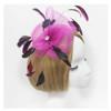 Women Peacock Eye Feather Headband Bridal Fascinator Hair Clip Headpieces