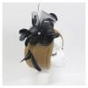 Women Peacock Eye Feather Headband Bridal Fascinator Hair Clip Headpieces