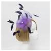 Women Peacock Eye Feather Headband Bridal Fascinator Hair Clip Headpieces