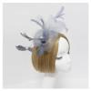 Women Peacock Eye Feather Headband Bridal Fascinator Hair Clip Headpieces