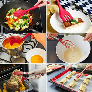 SZS Hot 10Pcs/set Silicone Cooking Tool Sets