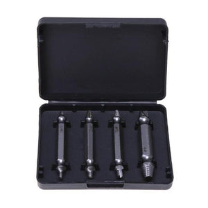 4PCS Double Side Damaged Screw Extractor Drill Bits