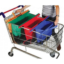 Load image into Gallery viewer, Misue Shopping Cart Trolley Bags -4 Reusable Grocery Bags